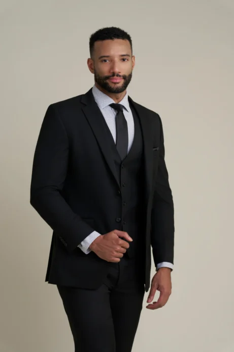 C101 - Black Wedding Collection Suit - Image 2
