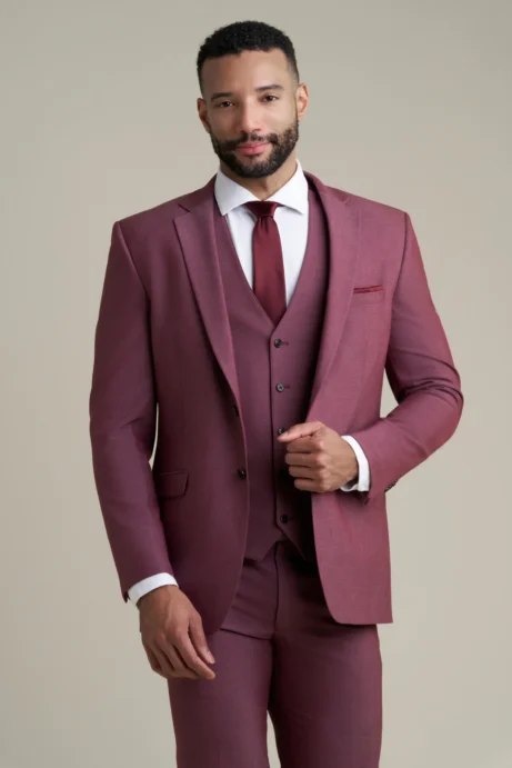 C101 - Burgundy Wedding Collection Suit