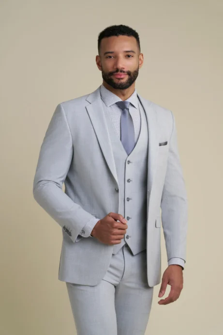 C101 - Light Grey Wedding Collection Suit - Image 2