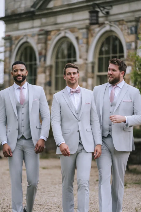 C101 - Light Grey Wedding Collection Suit - Image 3
