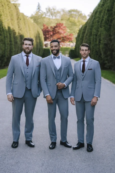 C101 - Medium Grey Wedding Collection Suit - Image 4