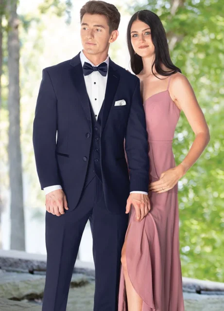 C303 - Navy "Dawson" Stretch Tuxedo